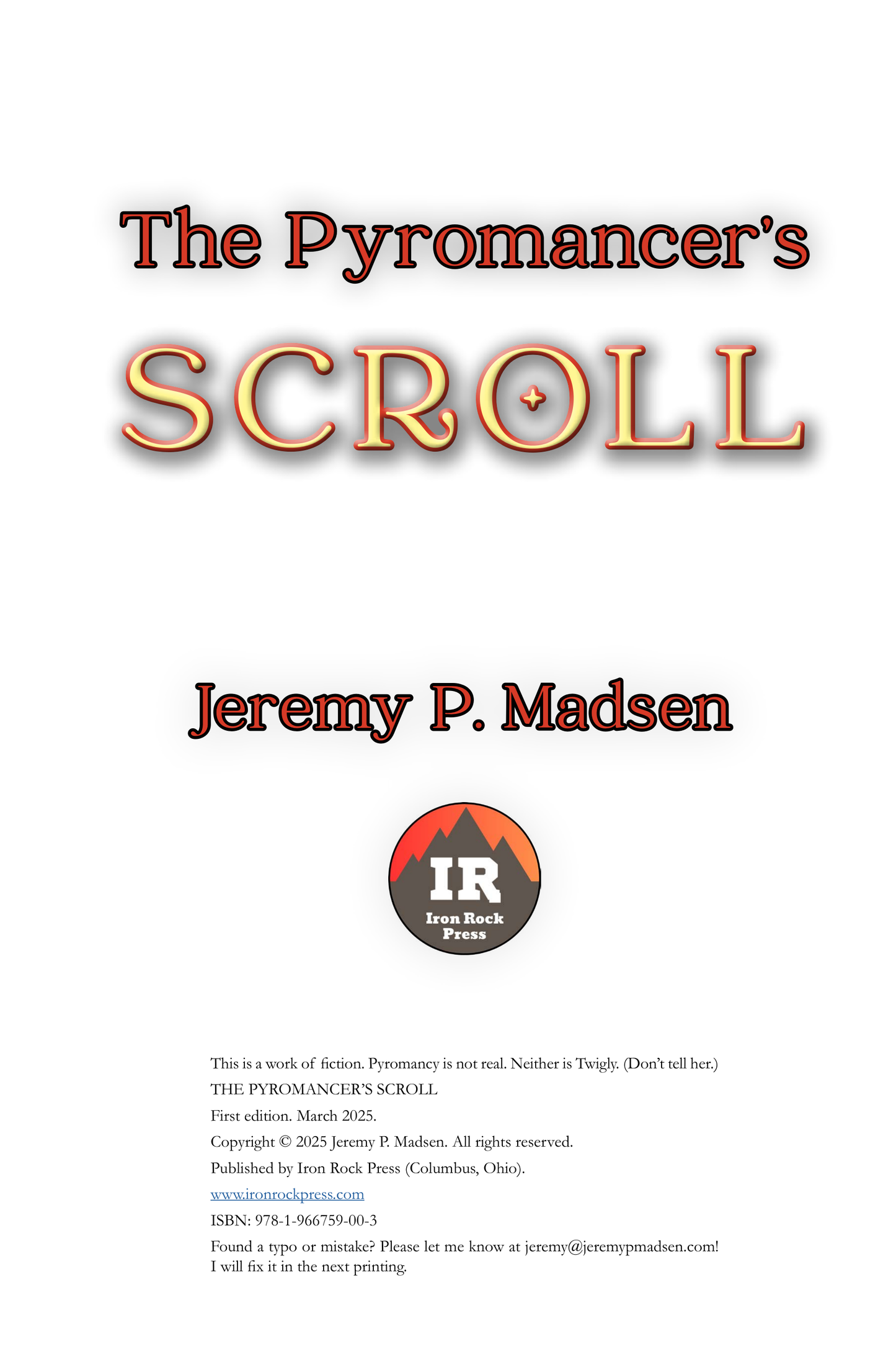 Ebook: The Pyromancer’s Scroll